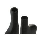 Vase Home ESPRIT Sort Aluminium Abstrakt Moderne 30 x 5 x 40 cm #3