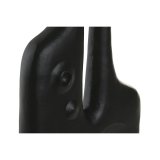 Vase Home ESPRIT Sort Aluminium Abstrakt Moderne 30 x 5 x 40 cm #4