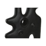 Vase Home ESPRIT Sort Aluminium Abstrakt Moderne 30 x 5 x 40 cm #4