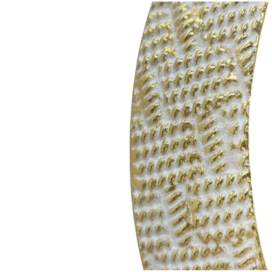 Vgspejl Home ESPRIT Hvid Gylden Orientalsk 73 x 7 x 73 cm #1