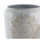 Vase Home ESPRIT Hvid Gylden Metal Araber (2 Dele) #1