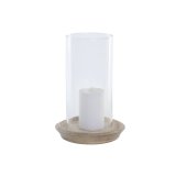 Lyseholder Home ESPRIT Brun Natur Krystal Mangotr� 19 x 19 x 26 cm (2 enheder) #3