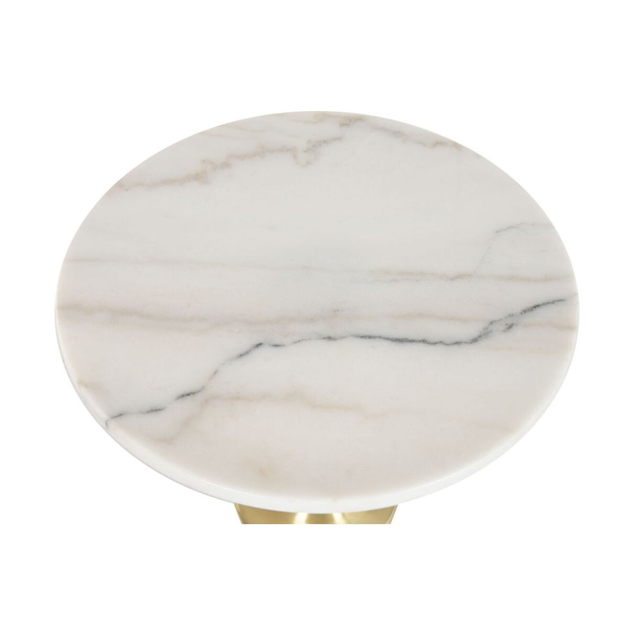 Sofabord Home ESPRIT Hvid Gylden 41 X 41 X 58 CM #3