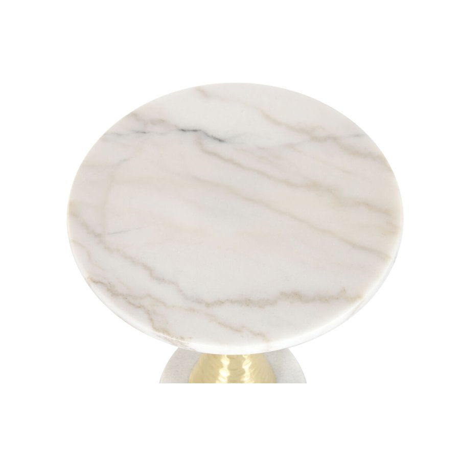 Sofabord Home ESPRIT Hvid Gylden 41 x 41 x 53 cm #3