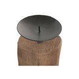 Set med d�kkeservietter Home ESPRIT Brun Sort Natur Jern Teak 8 x 8 x 30 cm (3 enheder) #2