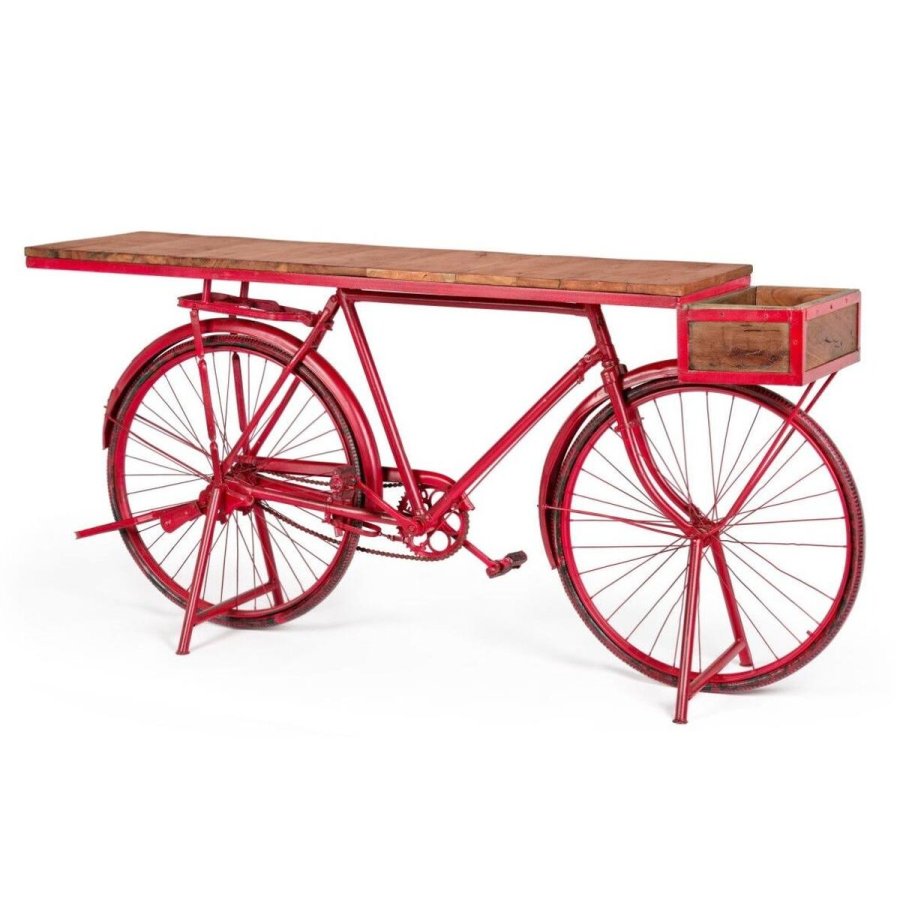 Konsol Home ESPRIT Brun Sort 195 x 40 x 91 cm #1