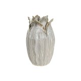 Vase Home ESPRIT Fldefarvet Keramik Blad af en plante 19 x 19 x 33 cm #1