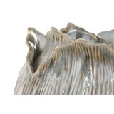 Vase Home ESPRIT Fldefarvet Keramik Blad af en plante 22 x 22 x 19 cm #3