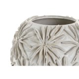 Vase Home ESPRIT Hvid Keramik Traditionel stil Blad af en plante 27 x 27 x 35 cm #2