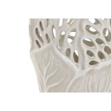 Vase Home ESPRIT Hvid Keramik Blad af en plante 18 x 18 x 25 cm #2