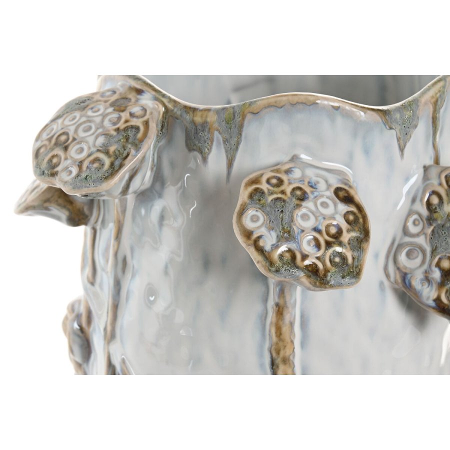 Vase Home ESPRIT Bl Hvid Keramik 27 x 27 x 35 cm #2