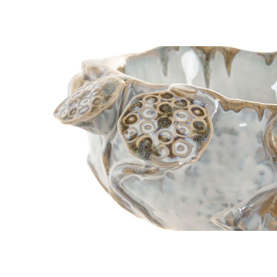 Borddekoration Home ESPRIT Bl Hvid Shabby Chic 28 x 25 x 13 cm #2