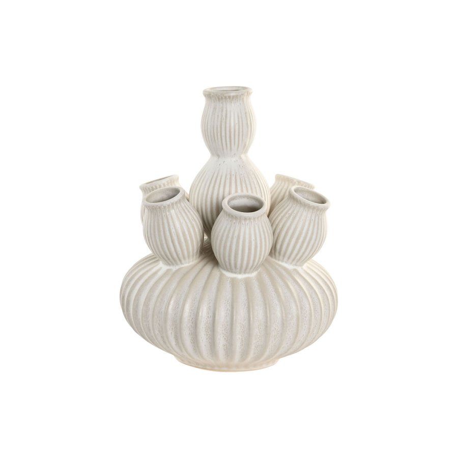 Vase Home ESPRIT Fldefarvet Keramik Middelhavet 28 x 28 x 35 cm #1