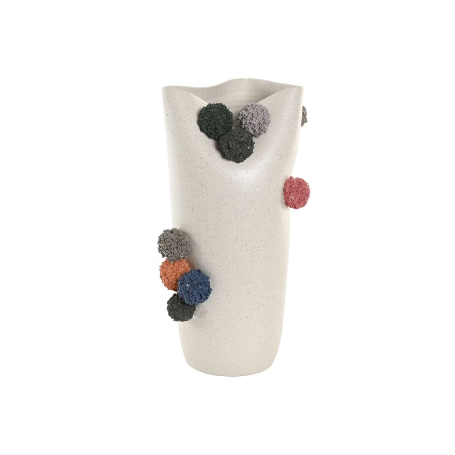 Vase Home ESPRIT Hvid Multifarvet Keramik 25 x 25 x 42 cm #1