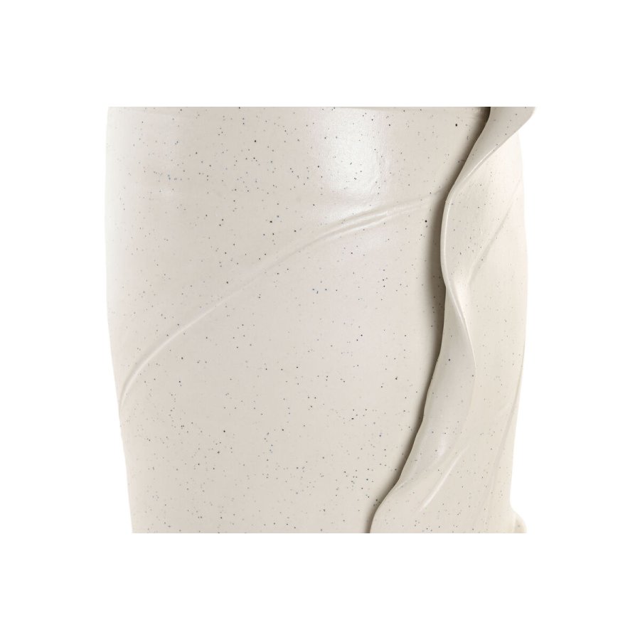 Vase Home ESPRIT Hvid Keramik Traditionel stil Moderne Blad af en plante 21 x 21 x 40 cm #3