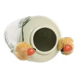 Vase Home ESPRIT Gul Gr�n Keramik Tropisk 21 x 21 x 24 cm #3