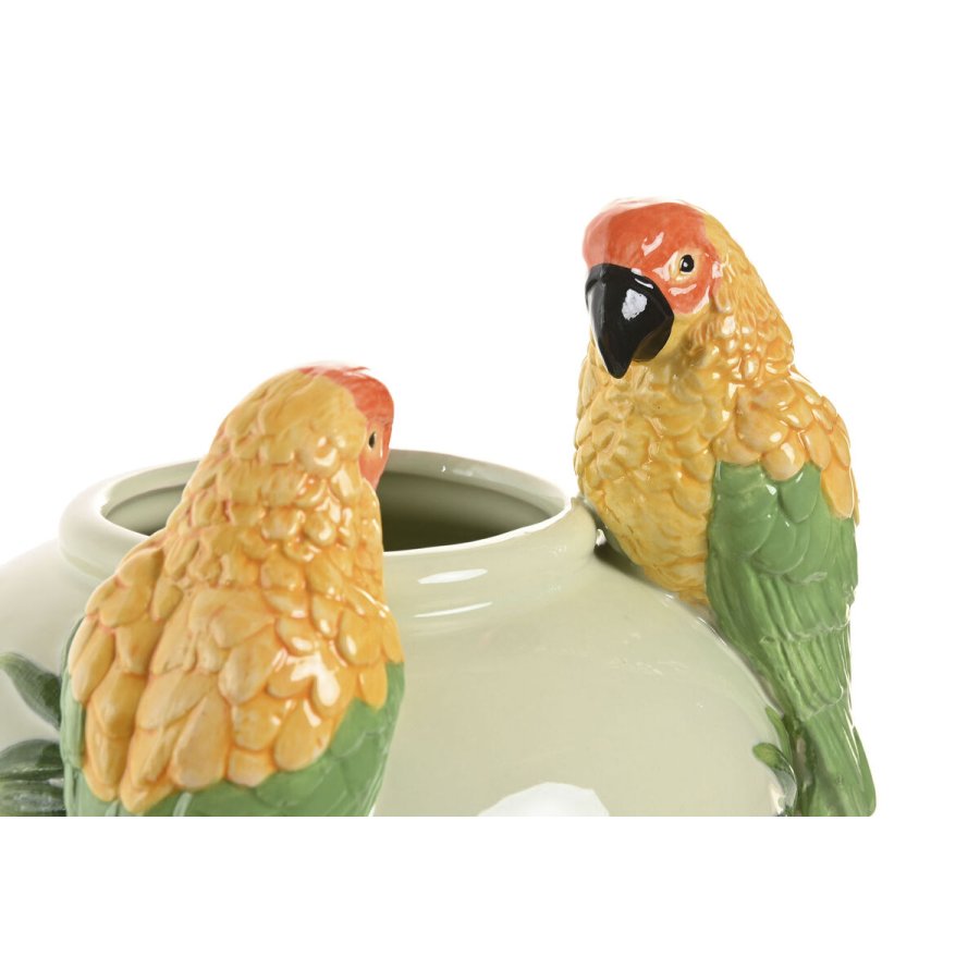 Vase Home ESPRIT Gr�n Keramik Tropisk 21 X 16 X 37 CM #2