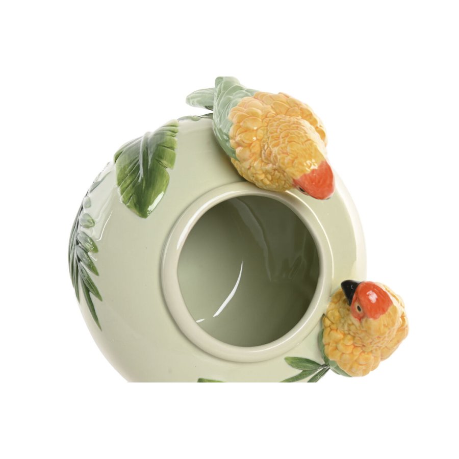 Vase Home ESPRIT Gr�n Keramik Tropisk 21 X 16 X 37 CM #3