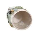 Vase Home ESPRIT Gr�n Beige Keramik Fugle Tropisk 17 x 17 x 30 cm #3