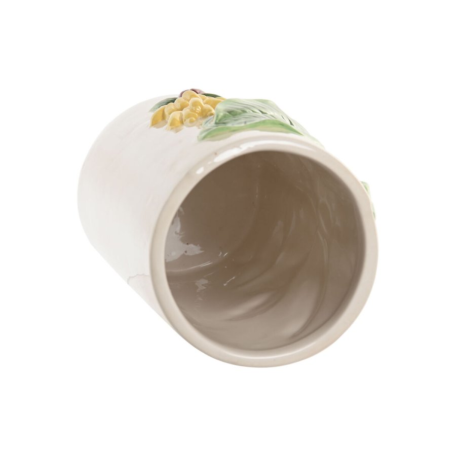 Vase Home ESPRIT Gr�n Beige Keramik Fugle Tropisk 12 x 12 x 22 cm #3