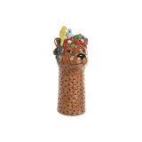 Vase Home ESPRIT Brun Keramik Tropisk 16 x 16 x 38 cm #1