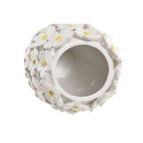 Vase Home ESPRIT Gul Hvid Keramik Shabby Chic 18 x 18 x 27 cm #3