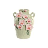 Vase Home ESPRIT Gr�n Pink Keramik Orientalsk 15 x 15 x 20 cm #1