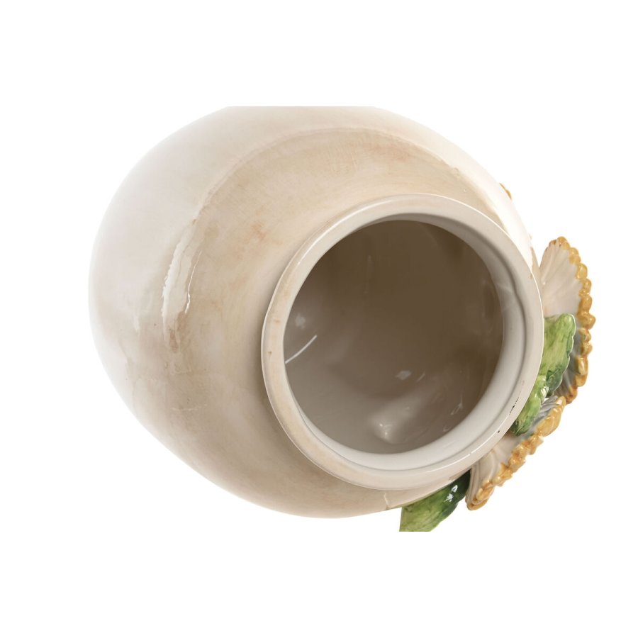 Vase Home ESPRIT Gul Beige Keramik Shabby Chic 26 x 26 x 34 cm #3