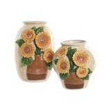 Vase Home ESPRIT Gul Beige Keramik Shabby Chic 26 x 26 x 24 cm #4