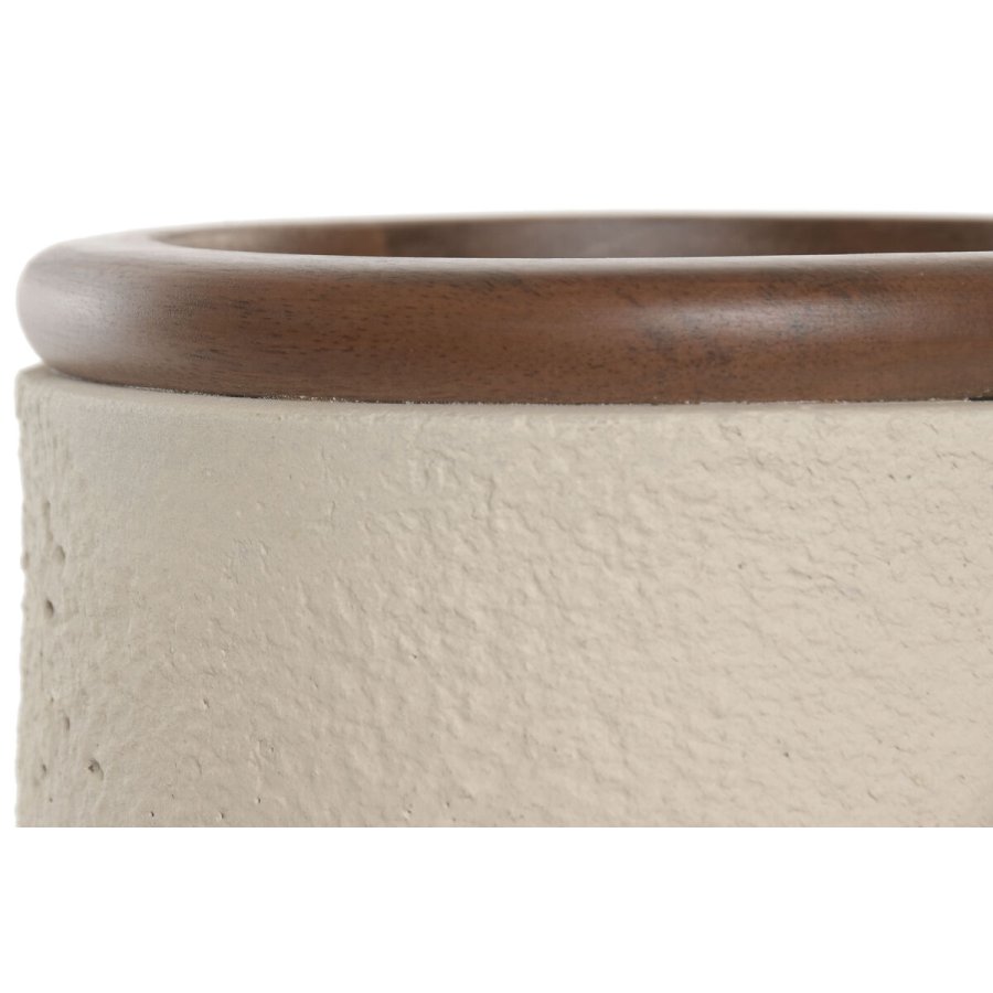 Vase Home ESPRIT Brun Beige Terrakotta Mangotr 16 x 16 x 40 cm #3