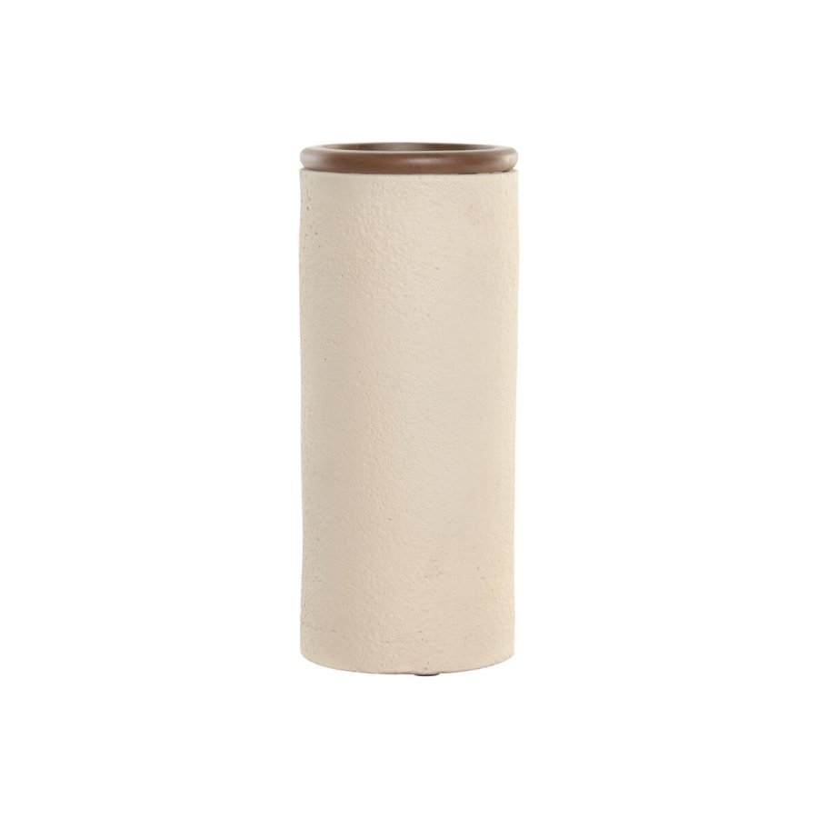 Vase Home ESPRIT Brun Beige Terrakotta Mangotr 16 x 16 x 40 cm #1