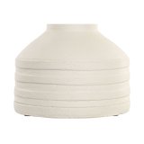 Vase Home ESPRIT Hvid Lys brun Terrakotta #4