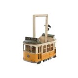 Flaskereol Home ESPRIT Gul Hvid 28 X 17 X 37 CM #3