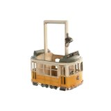 Flaskereol Home ESPRIT Gul Hvid 28 X 17 X 37 CM #1