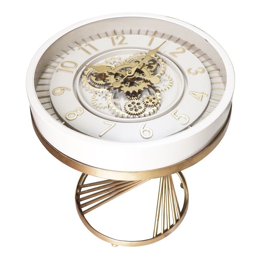 Sofabord Home ESPRIT Hvid Gylden 50 x 50 x 51 cm #1