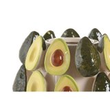 Vase Home ESPRIT Grn Keramik Avocado Tropisk 20 x 20 x 26 cm #2