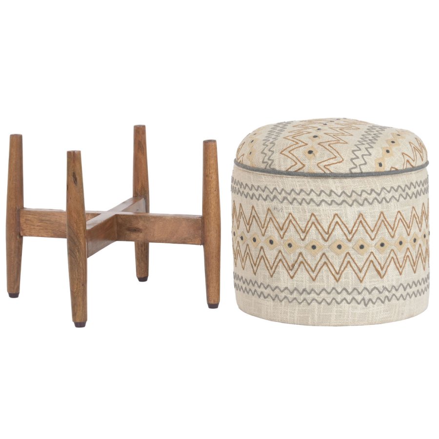 Fodsttte Home ESPRIT Beige Urban 40 x 40 x 52 cm #2