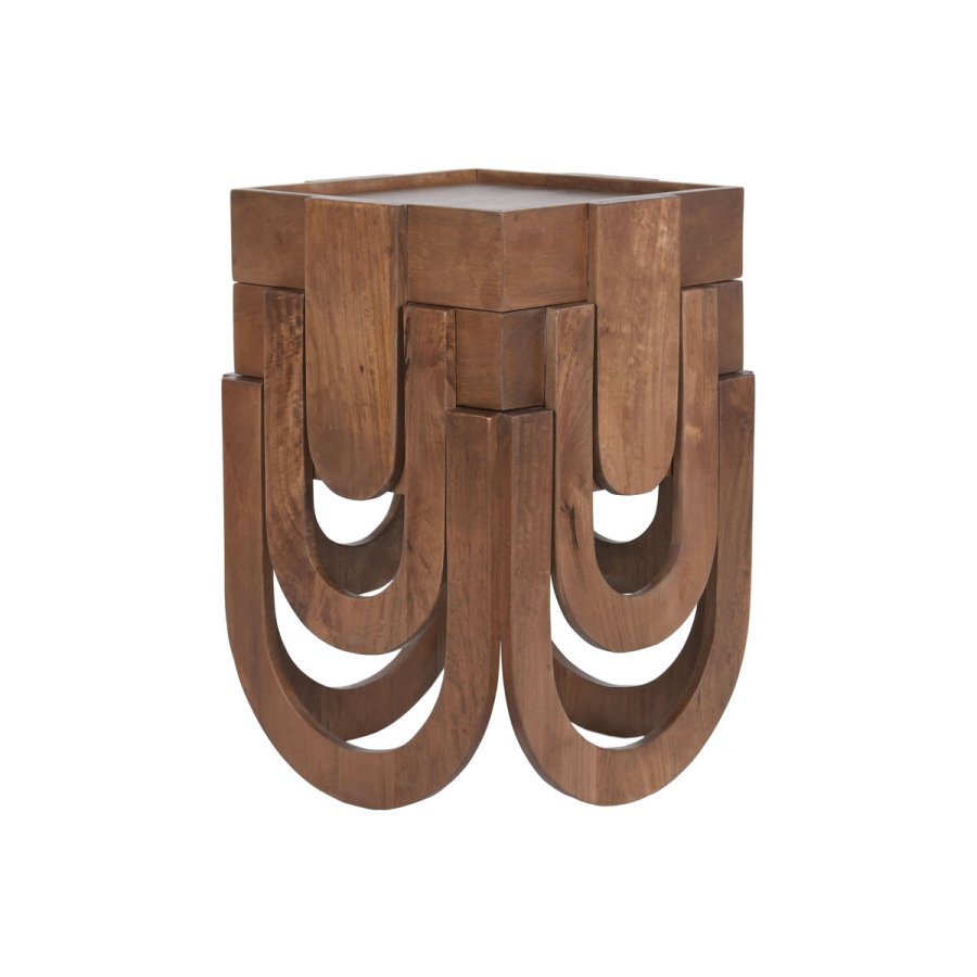 St med 3 borde Home ESPRIT Brun 44 x 44 x 45 cm #3