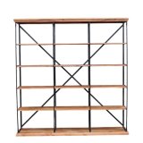 Hylder Home ESPRIT Sort Natur Tr� Metal 213 x 43 x 220 cm #3