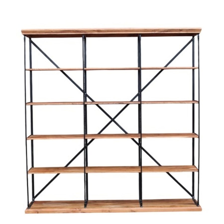 Hylder Home ESPRIT Sort Natur Tr� Metal 213 x 43 x 220 cm #3