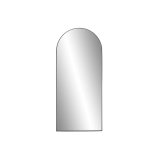 Vgspejl Home ESPRIT Sort 80 x 2 x 180 cm #1