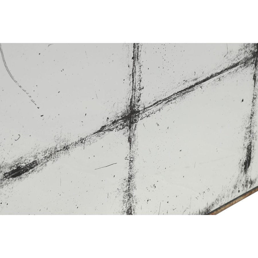 Vgspejl Home ESPRIT Sort Gylden Vintage Vindue 80 x 4 x 80 cm #3