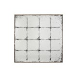 Vgspejl Home ESPRIT Sort Gylden Vintage Vindue 80 x 4 x 80 cm #1