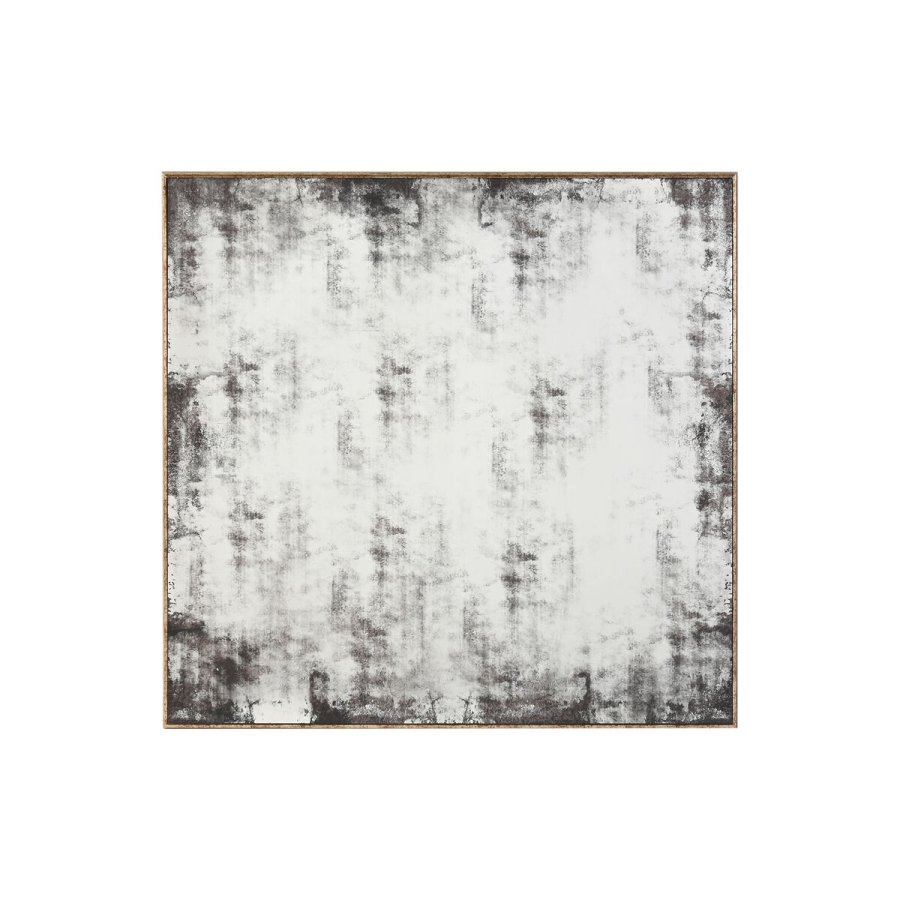 Vgspejl Home ESPRIT Sort Gylden Vintage 80 x 4 x 80 cm #1