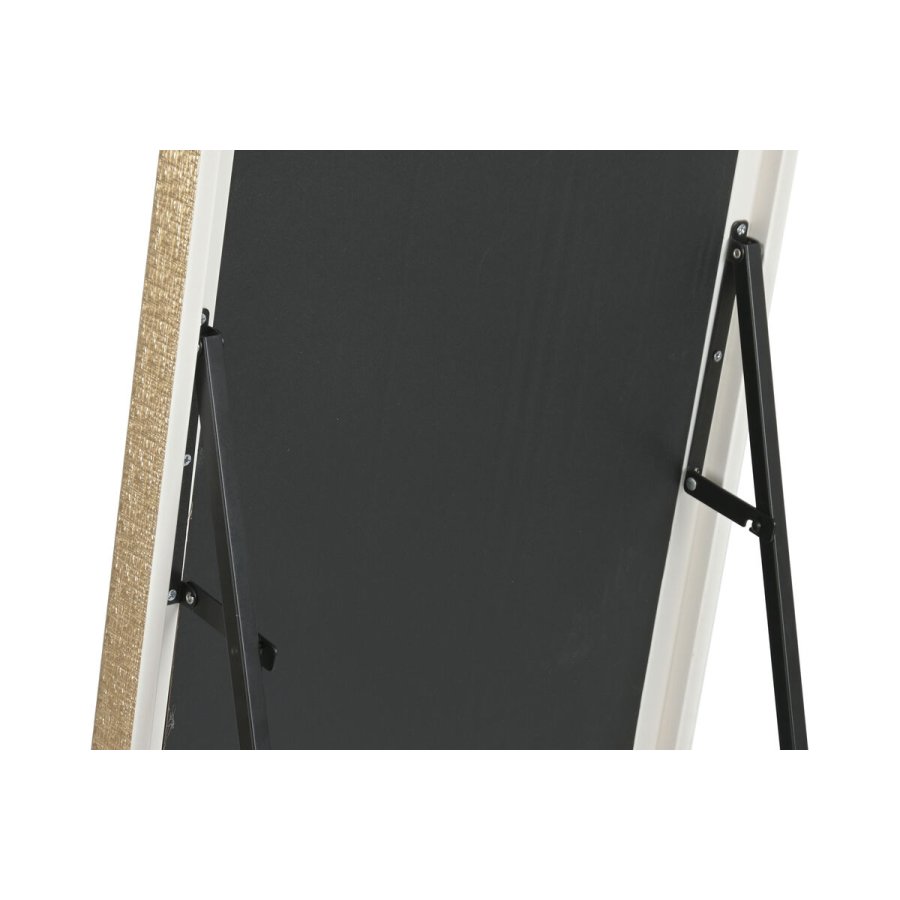 Fritstende spejl Home ESPRIT Hvid Brun Beige Gr Krystal polystyren 35,5 x 40 x 156 cm (4 enheder) #7