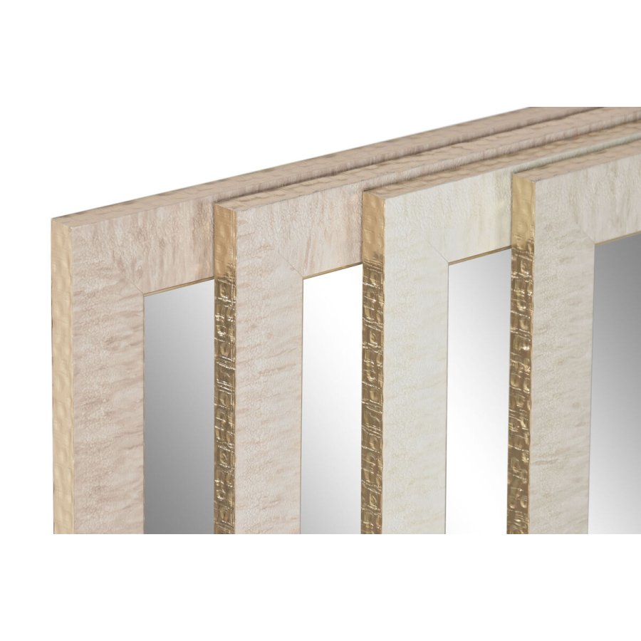Vgspejl Home ESPRIT Hvid Brun Beige Gr Moderne (4 enheder) #2