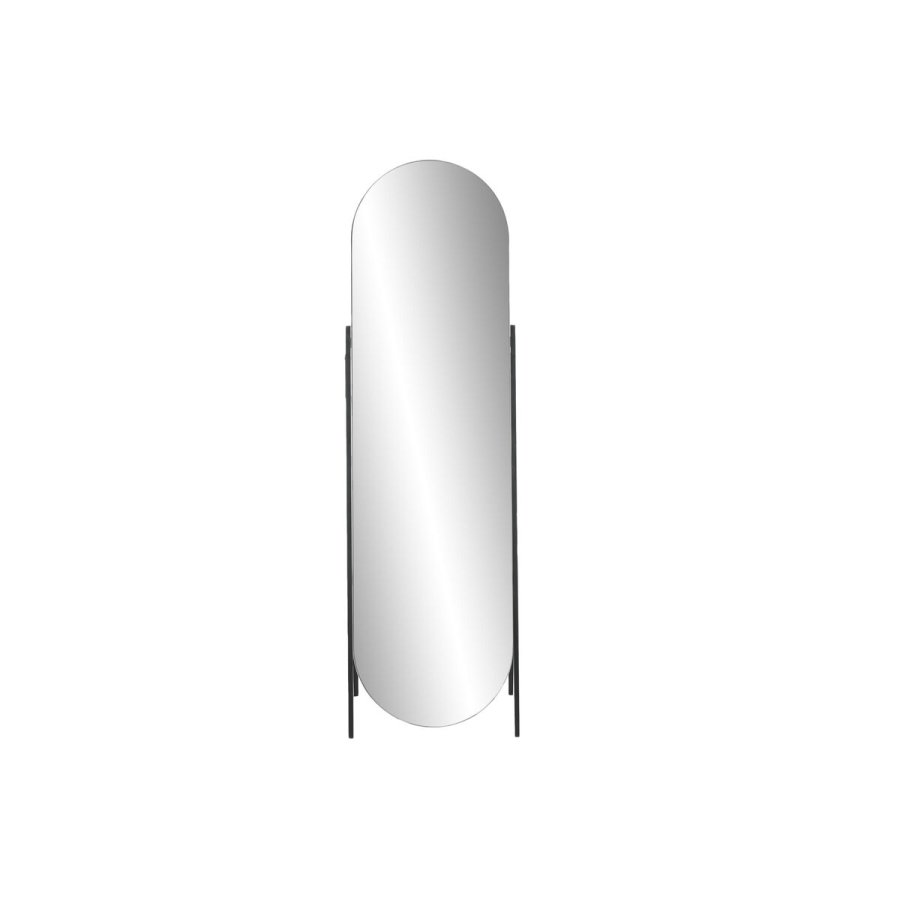 Fritstende spejl Home ESPRIT Sort Krystal Jern #2