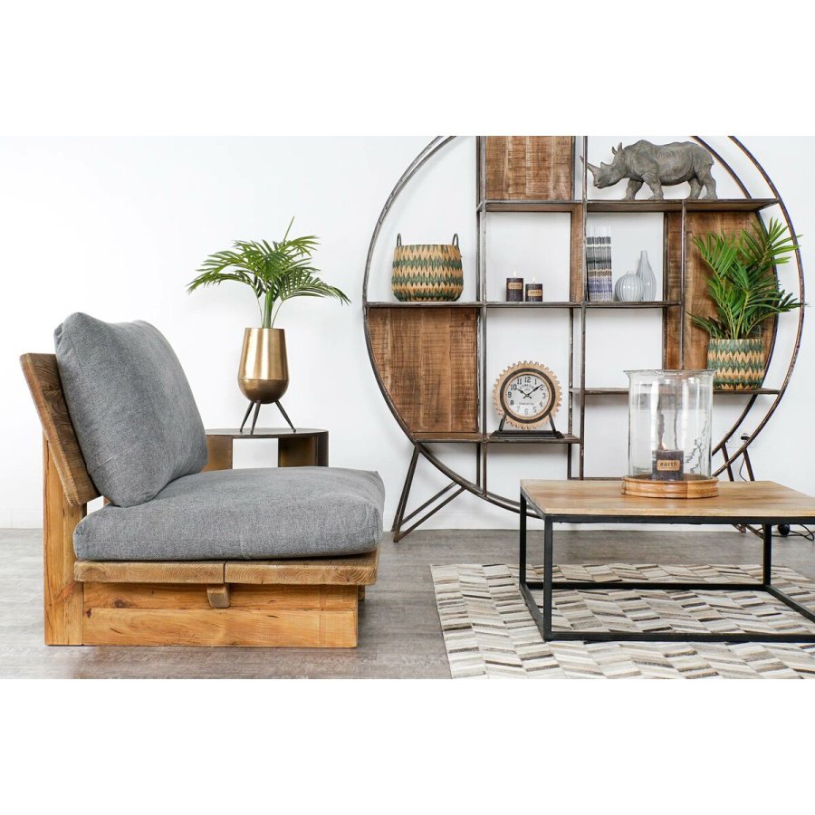 Lnestol Home ESPRIT Sort Natur 95 x 88 x 75 cm #2