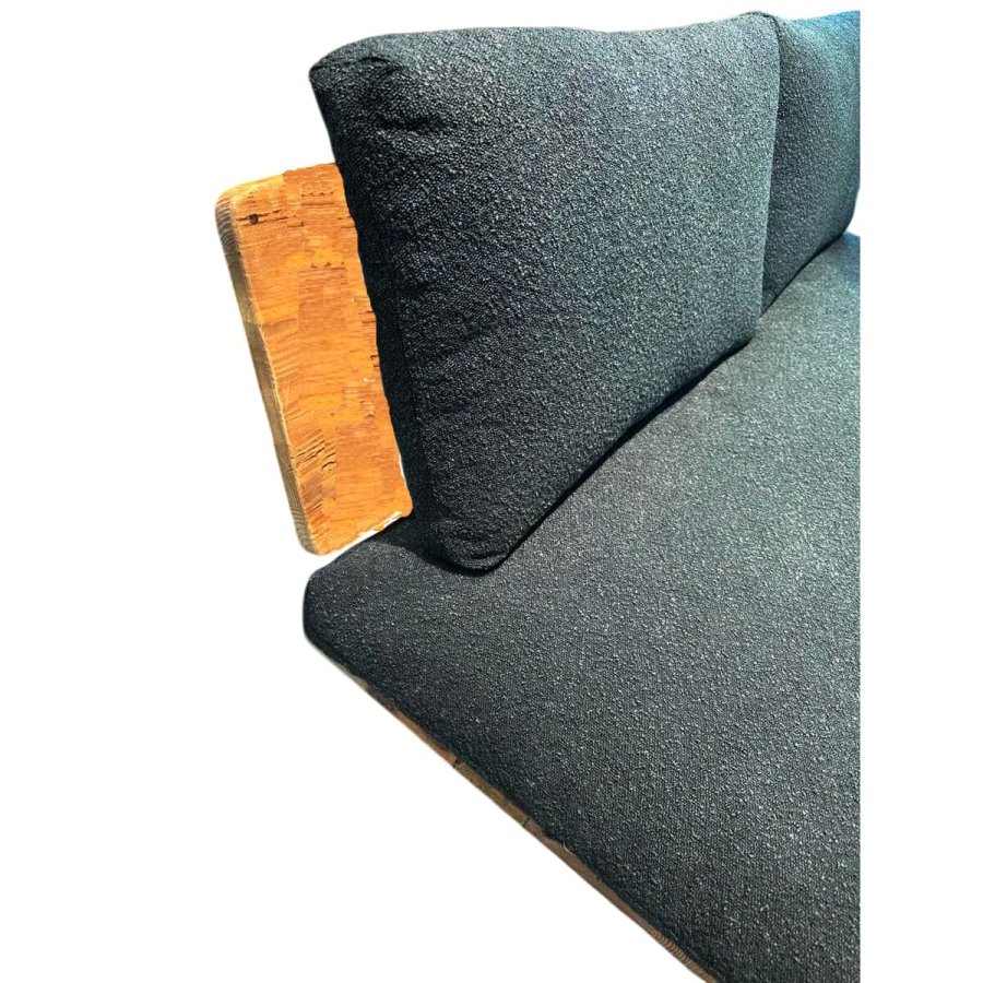 Lnestol Home ESPRIT Sort Natur 95 x 88 x 75 cm #3