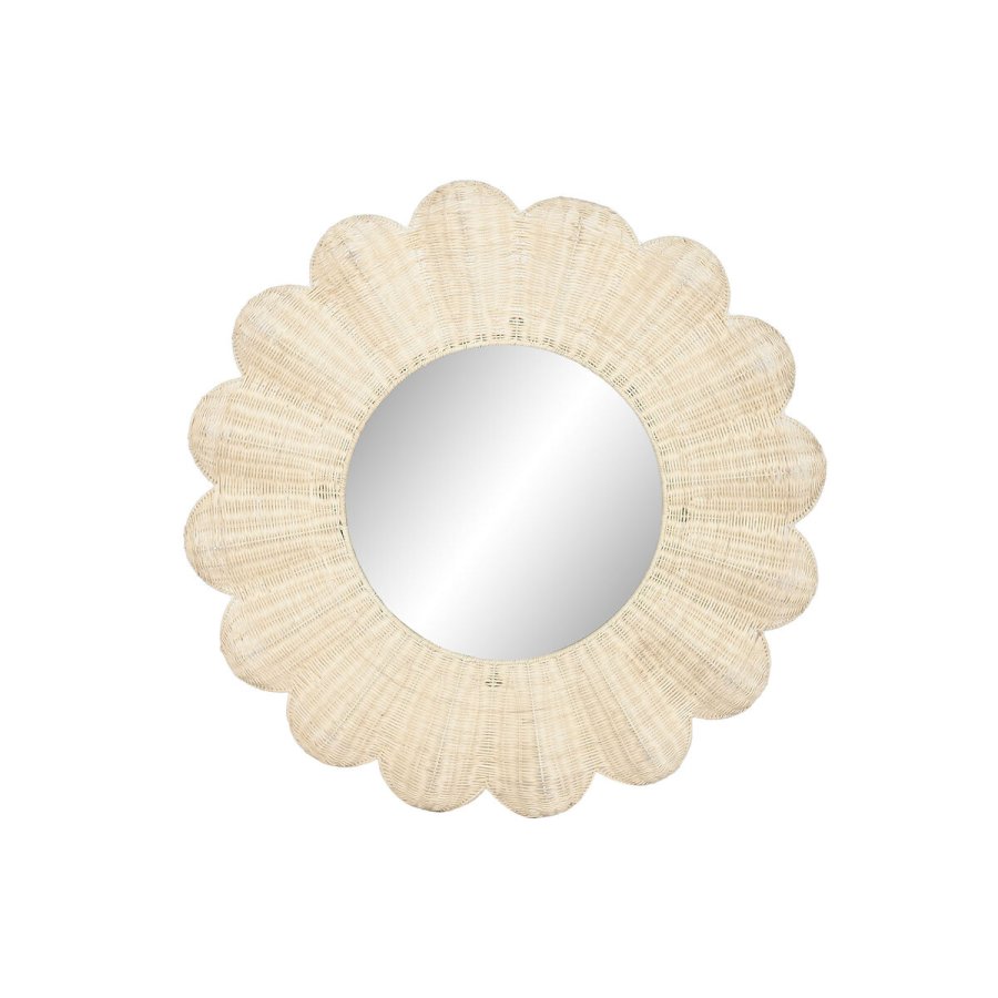 Vgspejl Home ESPRIT Natur Boho 91 x 6 x 91 cm #1